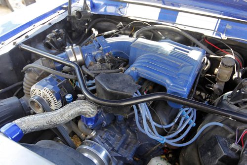 AUTO - Brad MacDonald's 1966 Mustang. Has 5L motor and trans from a newer mustang. BORIS MINKEVICH / WINNIPEG FREE PRESS PHOTO August 24, 2015