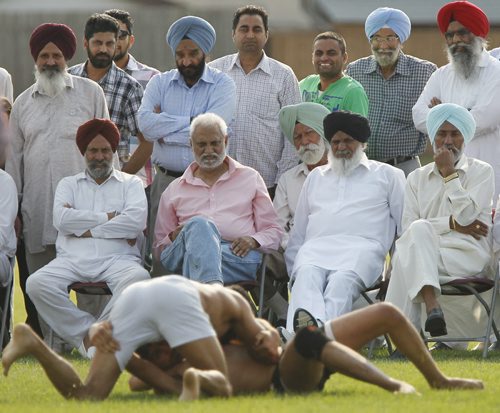 August 30, 2015 - 150830  -  Fans and competitors take part in the Winnipeg Kabaddi Cup and organized by the Winnipeg Kabaddi Association at Maples Collegiate  Sunday, August 30, 2015. The sport is ancient with roots in India where games are televised -- It's most popular in Punjab region where many Wpg fans and players have roots. John Woods / Winnipeg Free Press