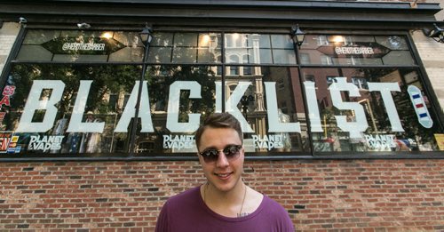 Peter Takis a 20 year-old entrepreneur is building a growing entertainment empire in the Exchange. He has the Blacklist boutique at 75 Albert, Blacklist Studios on Portage and is now opening a lounge on McDermot called The List. 150902 - Wednesday, September 02, 2015 -  MIKE DEAL / WINNIPEG FREE PRESS