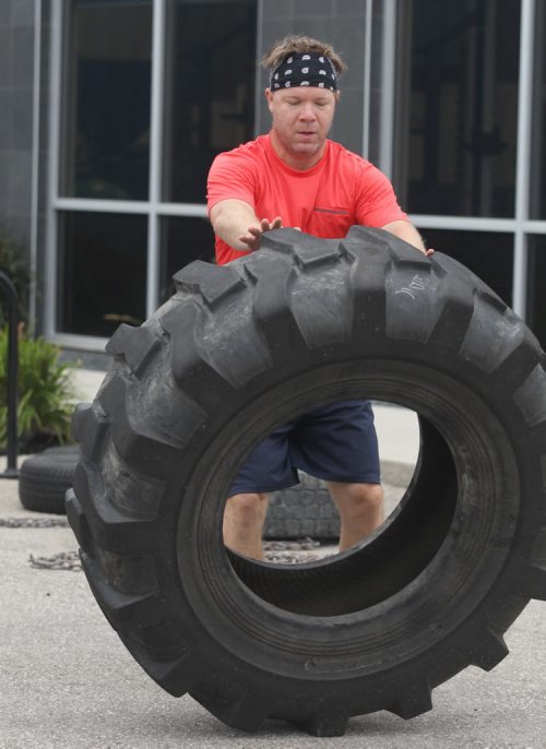 Winnipeg Free Press reporter Geoff Kirbyson doing 12 week fitness program at Aspire Fitness - 3501 McGillivray-See Geoff Kirybson story- Sept 03, 2015   (JOE BRYKSA / WINNIPEG FREE PRESS)