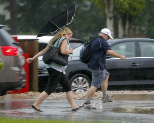 Weather turns dark and stormy in St. Vital this afternoon. Photo taken on St Marys Road and Furmor. BORIS MINKEVICH / WINNIPEG FREE PRESS PHOTO Sept. 4, 2015