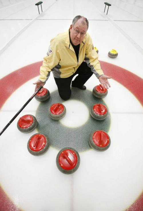 John Woods / Winnipeg Free Press / December 18/07- 071218  - Resby Coutts is a curler who has had 3 8-enders go against him in his career.  Coutts was photographed at the Fort Rouge Curling ClubTuesday December 18, 2007.