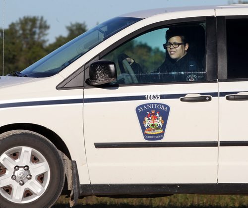Corrections Officers drive through Beaudry Provincial Park in the R.M. of St. François Xavier Wednesday morning looking for inmate Levi Keegan WALDBILLIGH, who was incarcerated for break and enter and robbery, and escaped from their facility last night. He is still at large and is described as 31 year-old aboriginal male, 6 feet tall, 170 lbs, with black hair and brown eyes and was last seen wearing grey pants and grey sweater- Breaking News- Sept 9, 2015   (JOE BRYKSA / WINNIPEG FREE PRESS)