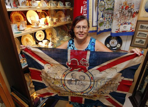 Jo-Ann Giesbrecht loves British royalty so much she has a room in her home dedicated to memorabilia. BORIS MINKEVICH / WINNIPEG FREE PRESS PHOTO Sept. 9, 2015