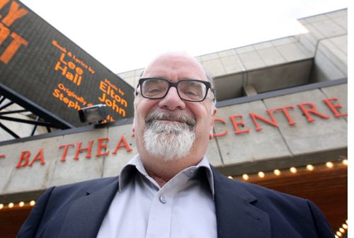 New Winnipeg Free Press theater writer Randall King- He poses for a picture outside the Royal Manitoba Theater Centre - Ent-Sept 11, 2015   (JOE BRYKSA / WINNIPEG FREE PRESS)