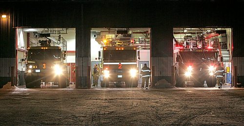 BORIS MINKEVICH / WINNIPEG FREE PRESS  071220 Life at the Winnipeg Airport fire hall. The crew did some training in the evening. FULL CUTLINES TO COME