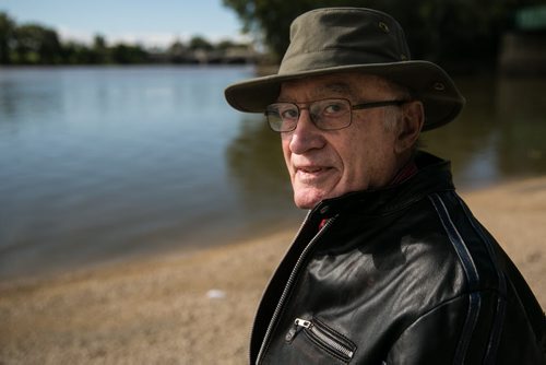 Dr. Leigh Syms, former associate curator of archeology at Manitoba Museum on the river trail at The Forks. 150910 - Friday, September 11, 2015 -  MIKE DEAL / WINNIPEG FREE PRESS