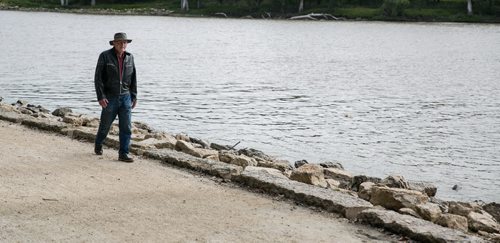 Dr. Leigh Syms, former associate curator of archeology at Manitoba Museum on the river trail at The Forks. 150910 - Friday, September 11, 2015 -  MIKE DEAL / WINNIPEG FREE PRESS