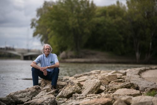 Archeologist Sid Kroker on the river trail at The Forks. 150910 - Friday, September 11, 2015 -  MIKE DEAL / WINNIPEG FREE PRESS