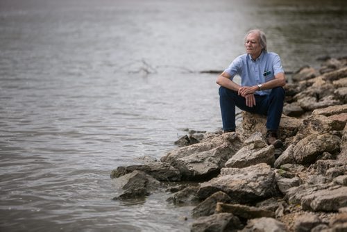 Archeologist Sid Kroker on the river trail at The Forks. 150910 - Friday, September 11, 2015 -  MIKE DEAL / WINNIPEG FREE PRESS