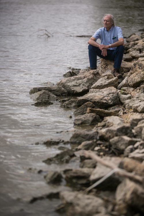 Archeologist Sid Kroker on the river trail at The Forks. 150910 - Friday, September 11, 2015 -  MIKE DEAL / WINNIPEG FREE PRESS