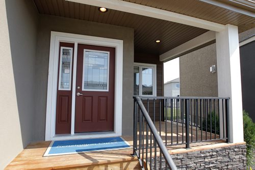 HOMES - 71 John Pelland Road in Sage Creek. Kensington Homes Rene Giroux. Front porch. BORIS MINKEVICH / WINNIPEG FREE PRESS PHOTO Sept. 14, 2015