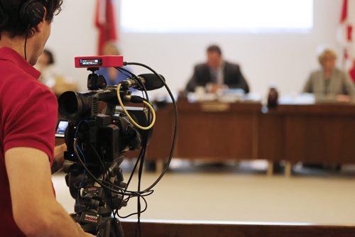 September 14, 2015 - 150914  -  As of Monday, September 14, 2015 Winnipeg School Division has decided to live steam it's meetings to assist with transparency.  John Woods / Winnipeg Free Press