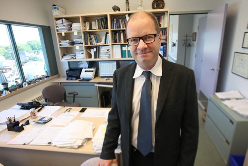 Dr. Murray Enns, an expert in mood disorders and suicide, and medical director of mental health for the WRHA.- See Larry Kusch story- Sept 17, 2015   (JOE BRYKSA / WINNIPEG FREE PRESS)