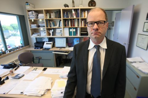Dr. Murray Enns, an expert in mood disorders and suicide, and medical director of mental health for the WRHA.- See Larry Kusch story- Sept 17, 2015   (JOE BRYKSA / WINNIPEG FREE PRESS)