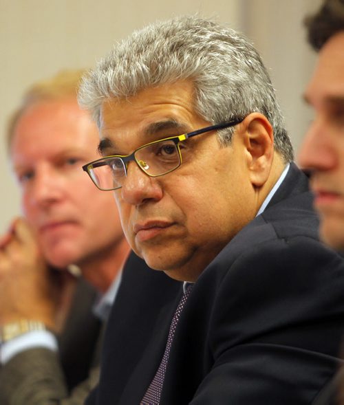 The Parker retention pond inquiry. Held at the Charterhouse Hotel. Mark Newman, Marquess lawyer. BORIS MINKEVICH / WINNIPEG FREE PRESS PHOTO Sept. 24, 2015