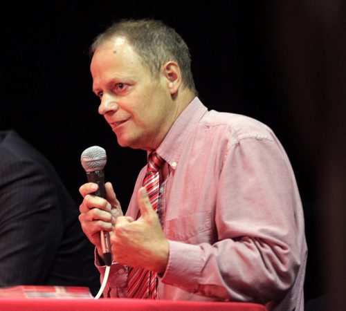 All Candidates debate at Sisler High Thursday afternoon Kevin Lamoureaux (Liberal). See story. September 24, 2015 - (PHIL HOSSACK / WINNIPEG FREE PRESS)