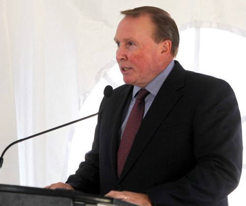 Outlet Collection Winnipeg ground breaking ceremony. Paul Gleeson (Ivanhoé Cambridge) BORIS MINKEVICH / WINNIPEG FREE PRESS PHOTO  Sept. 25, 2015