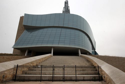Stairway still closed to public at Canadian Museum for Human Rights- See See Bartley Kives story- Sept 25, 2015   (JOE BRYKSA / WINNIPEG FREE PRESS)