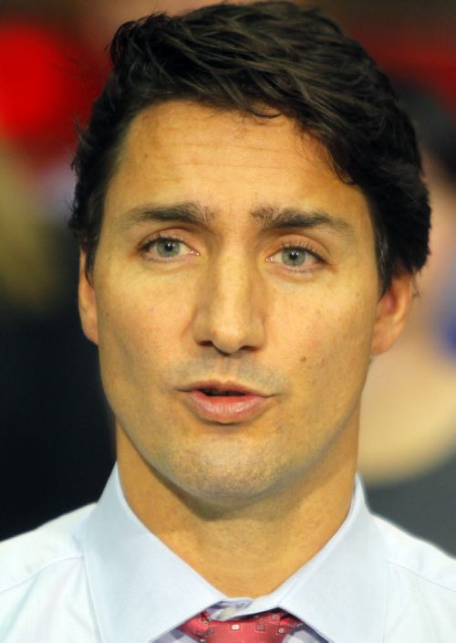 Liberal Party Leader Justin Trudeau at Carte International in Winnipeg on Tuesday.  BORIS MINKEVICH / WINNIPEG FREE PRESS  Sept. 29, 2015
