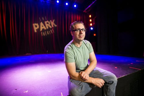 Erick Casselman, owner of the Park Theatre, at the popular South Osborne music venue in Winnipeg on Tuesday, Sept. 29, 2015.  The Park is celebrating its tenth anniversary this week. Mikaela MacKenzie / Winnipeg Free Press