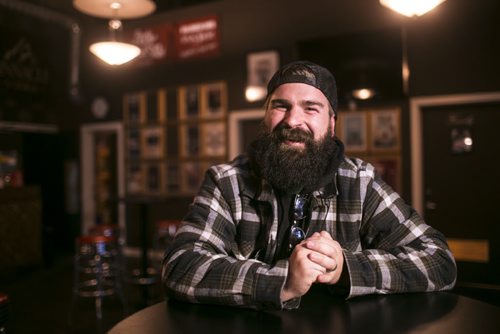 Matt Colpitts, also known as Reverend Rambler, reminisces about times had in The Park theatre in Winnipeg on Wednesday, Sept. 23, 2015.   Mikaela MacKenzie / Winnipeg Free Press