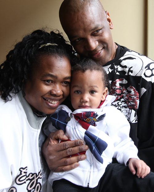 United Way - Judith Parkinson-Davis with her husband Noel and their 16 month-old son Caleb at  the Immigration Centre.   See Jessica's United Way story.     Sept 30, 2015 Ruth Bonneville / Winnipeg Free Press