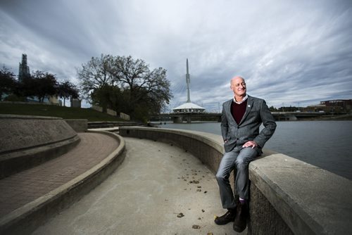 Paul Jordan, chief executive officer of The Forks Renewal Corporation, talks about the riverfront development that has happened and will continue to happen at The Forks in Winnipeg on Wednesday, Sept. 30, 2015.  (Mikaela MacKenzie/Winnipeg Free Press) --The Rivers Project