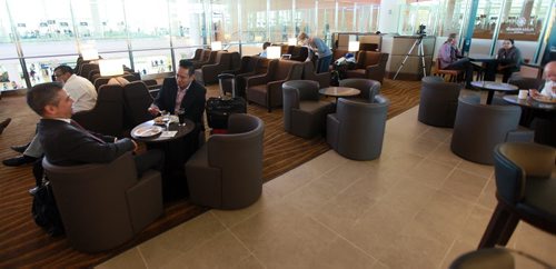 Winnipeg Richardson Airport's new Plaza Premieum Lounge caters to all passengers.....See story. October 1, 2015 - (PHIL HOSSACK / WINNIPEG FREE PRESS)