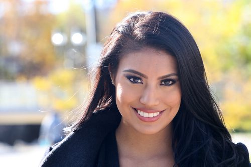 Mrs. Universe Ashley Callingbull-Burnham a 25 yrs from Alberta's Enoch Cree Nation visited the University of Manitoba's Indigenous Student Centre Friday- See Jen Zoratti  Story- Oct 02, 2015   (JOE BRYKSA / WINNIPEG FREE PRESS)