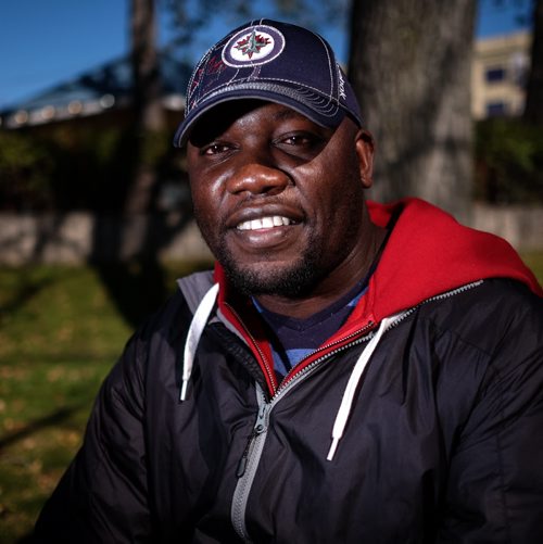 When asked what the most important election issue to them is, James Kalimina, says, "I'm concerned for the people and there standard of living, poverty levels and also the homeless. I think that's the most important thing." 151006 - Tuesday, October 06, 2015 -  MIKE DEAL / WINNIPEG FREE PRESS