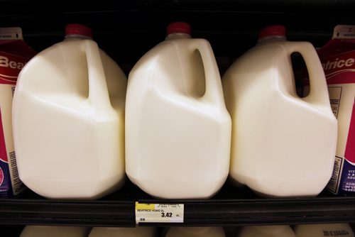 October 6, 2015 - 151006  - Milk photographed at Food Fare Tuesday, October 6, 2015. The Manitoba government announced a food subsidy program to assist northern communities. John Woods / Winnipeg Free Press