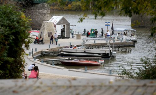 Marina, docks, Assiniboine River. At The Forks. For RIVER PROJECT Sunday, October 11, 2015. (TREVOR HAGAN/WINNIPEG FREE PRESS)