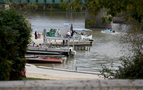 Marina, docks, Assiniboine River. At The Forks. For RIVER PROJECT Sunday, October 11, 2015. (TREVOR HAGAN/WINNIPEG FREE PRESS)