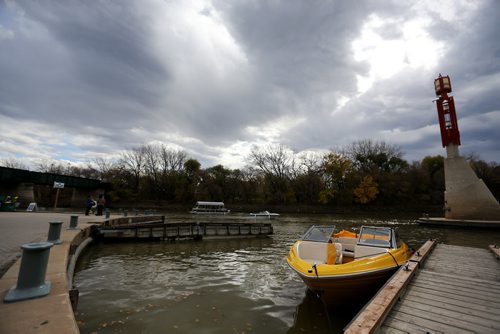 Marina, docks, Assiniboine River. At The Forks. For RIVER PROJECT Sunday, October 11, 2015. (TREVOR HAGAN/WINNIPEG FREE PRESS)