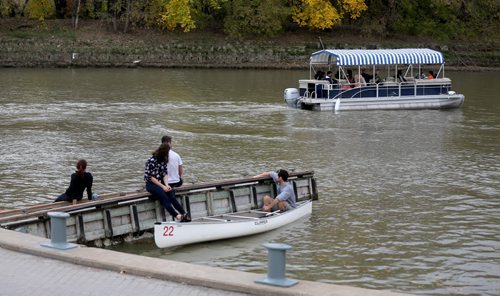 Marina, docks, Assiniboine River. At The Forks. For RIVER PROJECT Sunday, October 11, 2015. (TREVOR HAGAN/WINNIPEG FREE PRESS)