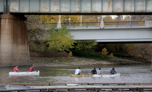 Assiniboine River. At The Forks. For RIVER PROJECT Sunday, October 11, 2015. (TREVOR HAGAN/WINNIPEG FREE PRESS)