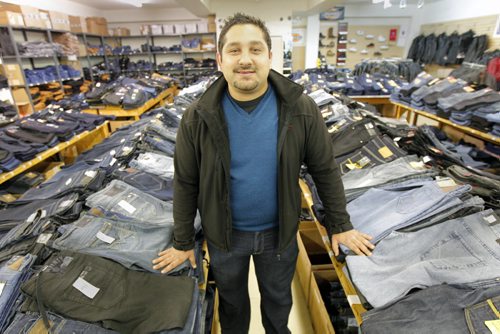 Sargent Blue Jeans co-owner Mohamed Eltassi plans to drive those who are in need to vote from his local mosque -See Carol Sanders story -Oct 14, 2015   (JOE BRYKSA / WINNIPEG FREE PRESS)