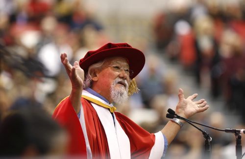 Dr. David Suzuki received an Honorary Doctor of Science and addressed the graduates at the University of Winnipegs 2015 Autumn Convocation  Friday, October 16 in the Duckworth Centre. Nick Martin Wayne Glowacki / Winnipeg Free Press October 16 2015