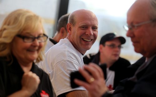 Kevin Martin, Olympic and World curling champion, during the Celebrity Human Race, an HSC Foundation fundraiser, Saturday, October 17, 2015. (TREVOR HAGAN/WINNIPEG FREE PRESS)