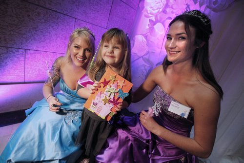October 18, 2015 - 151018  -  Princess Krista Leganchuk and  Princess Alana Moffat are photographed with Princess Hope Innis, (4) at the Princess For A Day fundraising event  for the Children's Wish Foundation at the Manitoba Legislature Sunday, October 18, 2015.  Princess for a Day Provides Fun, Fantasy for Little Girls with Life-Threatening Diseases. Approximately 100 little girls, including 40 battling life-threatening or chronic illnesses, will each soon be crowned Princess for a Day as part of a unique fundraising event for the Childrens Wish Foundation  Manitoba and Nunavut.   John Woods / Winnipeg Free Press