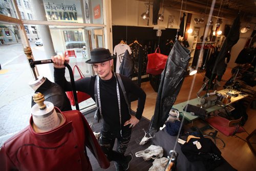 49.8 ThreadsLennard Taylor  - success of pop-up stores portrait of Lennard at the store on McDermot Ave.   Oct 15, 2015 Ruth Bonneville / Winnipeg Free Press play