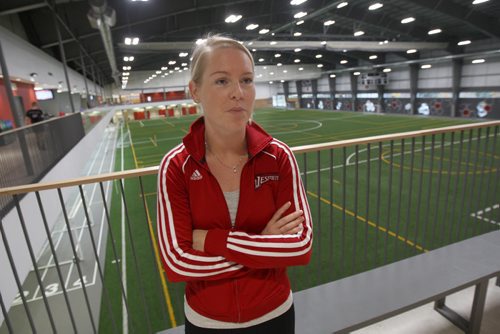 Stefanie Esposito Operation Manager of the Axworthy Rec. Plex at University of Winnipeg comments on results of last nights election-See  Bill Redekop after election streeter-Oct 20, 2015   (JOE BRYKSA / WINNIPEG FREE PRESS)