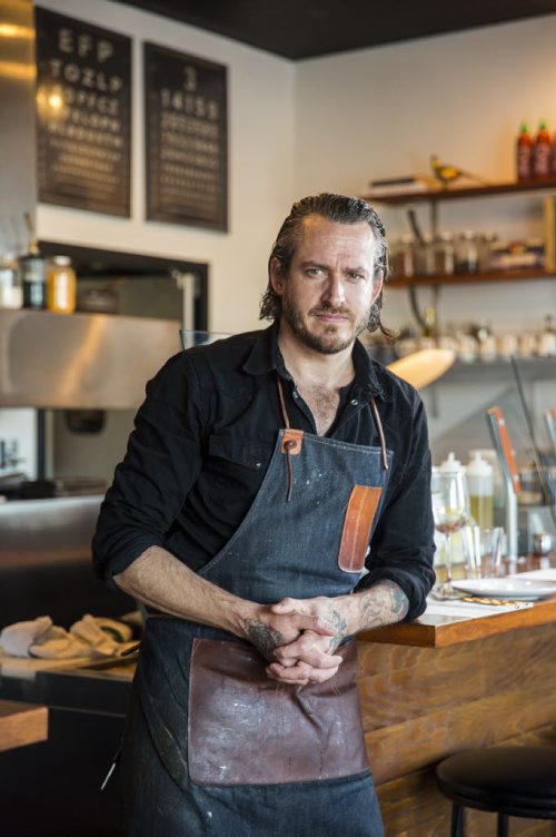 Head chef of Enoteca Scott Bagshaw poses in his restaurant, which was included in En Route's top 10 new Canadian restaurants, in Winnipeg Thursday, Oct. 22, 2015.   (Mikaela MacKenzie/Winnipeg Free Press)