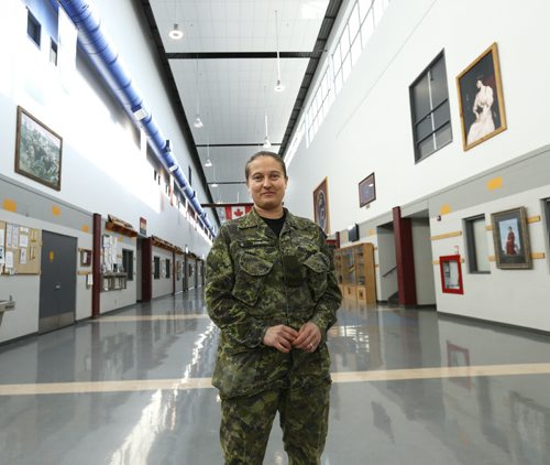 49.8  Leading Seaman Jessica Leiblein is with 2PPCLI at the CFB Shilo.  Although she currently has a navy rank as she has transferred to a different career path within the CAF she was an infantry soldier with the 2PPCLI during OP MEDUSA in Afghanistan in 2006-07.Kevin Rollason story. Wayne Glowacki / Winnipeg Free Press October 22 2015