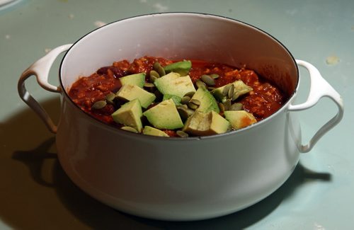 Food Front - Smokey and Sweey turkey chilli. BORIS MINKEVICH / WINNIPEG FREE PRESS  OCT 23, 2015