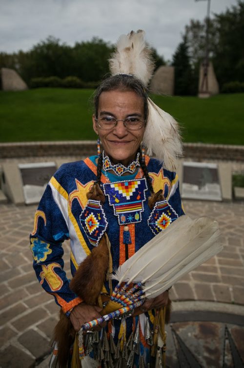 Sherry Starr is a Manito Ahbee committee member and organizer of summer powwows at The Forks. Starr is the executive director of the Founding Nations of Manitoba Tribal Village. Shes also known as The Pow Wow Lady. 150915 - Tuesday, September 15, 2015 -  MIKE DEAL / WINNIPEG FREE PRESS