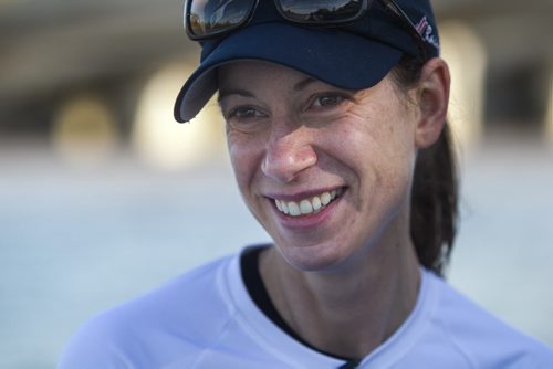 Brandi Smith, a member of the Winnipeg Rowing Club, talks about her connection to the Red River through her sport. 150919 - Saturday, September 19, 2015 -  MIKE DEAL / WINNIPEG FREE PRESS