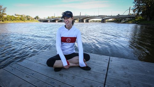 Brandi Smith, a member of the Winnipeg Rowing Club, talks about her connection to the Red River through her sport. 150919 - Saturday, September 19, 2015 -  MIKE DEAL / WINNIPEG FREE PRESS