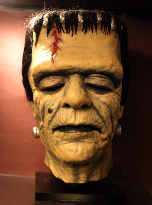 Jeff Gilfix has collection of Frankenstein models and other masks and gools.  He was featured on an episode of Canadian Pickers a couple of years ago. Here are mug shots of some of his collection. BORIS MINKEVICH / WINNIPEG FREE PRESS  OCT 26, 2015